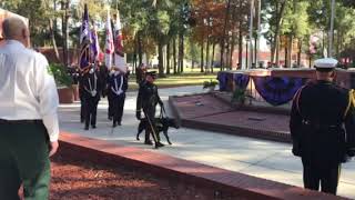 Bagpipes and drums at memorial for fallen firefighters [upl. by Pena]