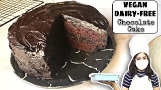 Dairy Free Chocolate Cake  Vegan Cake Recipe  How to make Chocolate Cake at home  Eggless Cake [upl. by Ariahay942]