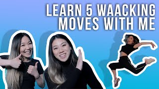 Learn 5 Waacking Movements with me  Tutorial amp Learn with me [upl. by Knuth]