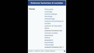 Sciences humaines et sociales Wikipédia Introduction [upl. by Ynohtnaluap117]