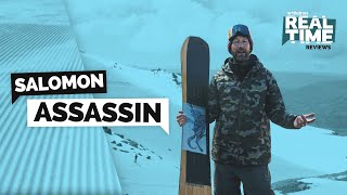 Salomon Assassin Snowboard  Real Time Reviews [upl. by Fredrika]