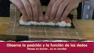 Cómo hacer de hosomaki sushi wwwkodoes Alimentos japoneses [upl. by Rona]