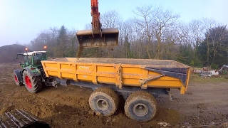 GoPro ETA Clément I Terrasement 2017 I 2x Fendt  Chevance amp Fastrac I Hitachi [upl. by Nomit794]