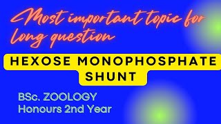 HMP shunt ll hexose monophosphate ll pentose phosphate pathway [upl. by Suilienroc953]