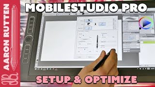 How to Setup Wacom MOBILESTUDIO PRO 16 amp Optimize for Art [upl. by Nannaihr]