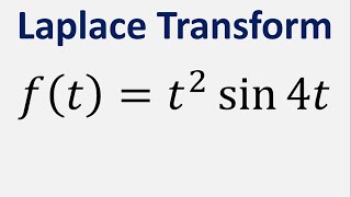 Laplace Transform of t2 sin4t [upl. by Timmons]