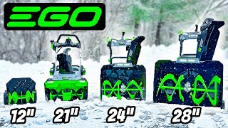 Ultimate 2024 EGO Snow Blower Showdown ⛄ Complete Review of Every Model [upl. by Bellew754]