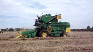 BM Volvo combines on harvest day in Holland 20 Aug 2011 [upl. by Herald]