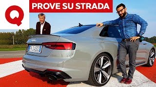 Audi RS5 la prova su strada  Quattroruote [upl. by Tamah]