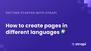 How to use internationalization in Strapi v3 [upl. by Laforge709]