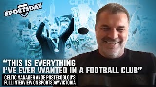 Celtic manager Ange Postecoglous full interview on Sportsday [upl. by Kneeland]