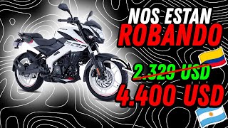 PRECIOS de MOTOS en ARGENTINA VS COLOMBIA 2024 motovlog [upl. by Eoz]