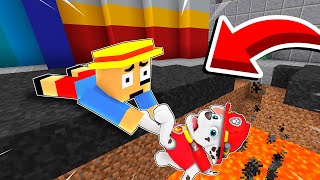 CONSIGO SALVAR A MARSHALL DE LA PAW PATROL EN MINECRAFT 😱 [upl. by Trofmoc867]