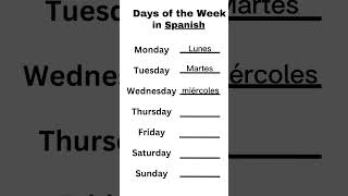 Days of the Week in Spanish  Kids Learn Spanish  Habla Pamela [upl. by Tobye]