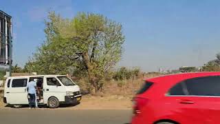 driving to Robert Mugabe International Airport in Harare Zimbabwe [upl. by Yrollam]