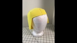 How to Make a Skull Cap Foam Wig Base [upl. by Thordia]