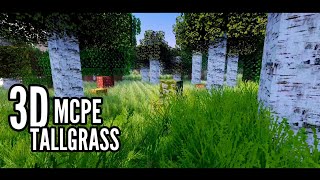 MCPE 12040 Realistic TallGrass 3D  Patrix  Minecraft Bedrock [upl. by Eidoc]