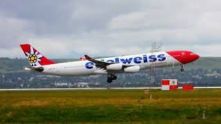 EDELWEISS AIR FIRST ARRIVAL INTO YYC [upl. by Zucker]