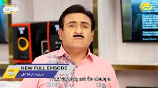 FULL EPISODE 4206 Jethalal ko Hua Nuksan  Taarak Mehta Ka Ooltah Chashmah [upl. by Yanrahs881]