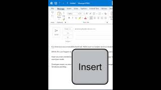 Facing Overwrite Issue in Outlook NO PROBLEM I Disable OVERTYPE mode [upl. by Hesta]