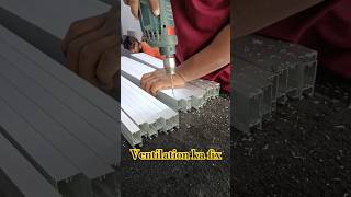 Aluminium👍😲😲 frame fix glass ventilationshortsvideo trending shortsvideoglasscutting [upl. by Yenmor]