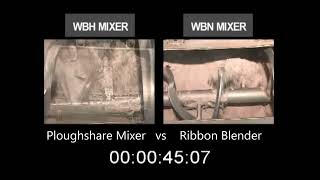 Filquip Ploughshare Mixer vs Ribbon Blender [upl. by Nilyram]