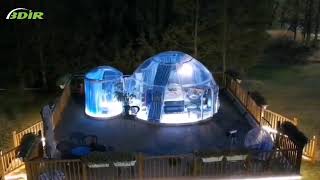 Amazing Luxury Glass Geodesic Dome for Glamping amp Camping [upl. by Terhune]