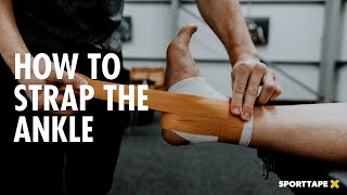 How To Strap an Ankle for Stability Using Zinc Oxide Strapping Tape [upl. by Evannia]