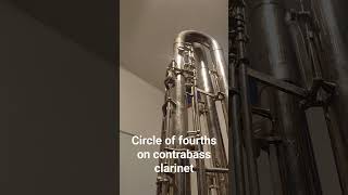 Circle of Fourths on Contrabass Clarinet [upl. by Inanaup]