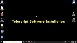 Telescript Software Install Tutorial [upl. by Nosned]