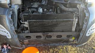 DIY Radiator Replacement on a 2012 Fiat Ducato  A PreChristmas Challenge [upl. by Mas]