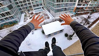 LATE for DATE  Parkour POV Chase VS Winter [upl. by Yornoc]