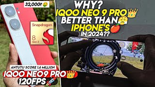 WHY IQOO NEO 9 PRO BETTER THAN IPHONE’S IN 2024🔥•IQOO NEO 9 PRO REVIEW😵•BGMIPUBG TEST 2024💀•120FPS🚀 [upl. by Iba864]