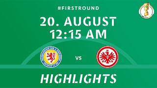 DFBPokal 202425 Round 1  Eintracht Braunschweig vs Eintracht Frankfurt  DFB Pokal Highlights [upl. by Einner753]