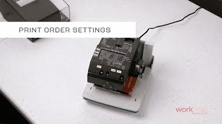 uPunch CR1000  Print Order Settings [upl. by Aidnyc858]