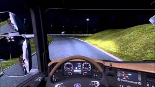 ETS2  Scania Gauges Mod [upl. by Rostand482]