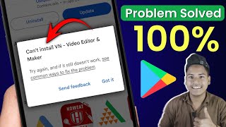 how to solve cant install app in play store  play Store cant install app problem  google play [upl. by Akinaj]