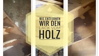 Kleber vom Holz entfernen Holztreppe Sandstrahlen [upl. by Anton]