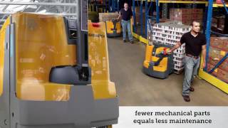 The Jungheinrich EJE 120 Electric Walkie Pallet Truck [upl. by Hafler681]