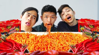 Eating 100 Levels of Spicy Foods [upl. by Amandie]