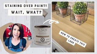 You can stain over paint  How to stain over painted wood furniture [upl. by Vilhelmina]