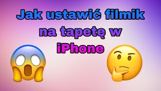 JAK USTAWIĆ FILMIK NA TAPETĘ w iPhone [upl. by Ailes]