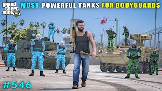 Michael Committed Powerful Tanks Robbery For Bodyguards  Gta V Gameplay [upl. by Lertnahs]