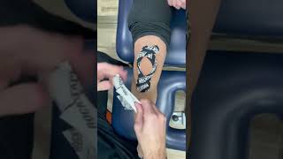 How to apply Kinesio Tape For Patella Knee Cap Pain and Support [upl. by Sherman]