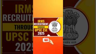 New update  IRMS exam through ESE 2025 ese irms railway upsc ies [upl. by Yziar492]