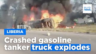 Massive tanker truck crash in Groton leaves 1 dead [upl. by Messing3]