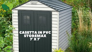 Istruzioni montaggio casetta in pvc StoreMax 7 x 7 Duramax Plus 210 x 210 x 231 cm [upl. by Berriman]