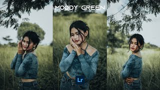 MOODY GREEN Presets  Lightroom Mobile Preset Free DNG  Moody Green Portrait Presets [upl. by Alanson]