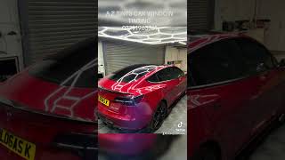 automobile car window tinting TESLA MODEL 3 TINTED ALL ROUND IN 35 [upl. by Quarta687]