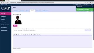 Cambiar imagen de perfil en Open Monograph Press OMP [upl. by Randy]